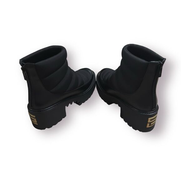 Stella Luna Gothcore Ankle Boot Whimsigoth Puff Paddy Womens Size 7‎ Black/Gold - Picture 6 of 10